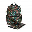 JuJuBe Amour De Fleurs - Midi Backpack Plus Lightweight Multi-Functional Daypack with Changing Pad